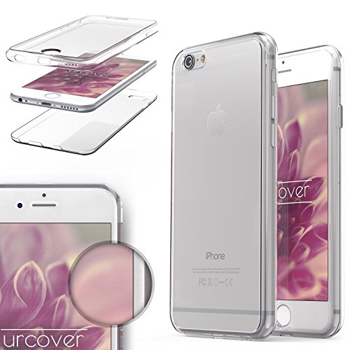 Urcover® Apple iPhone 6/6s | Funda Carcasa Protectora 360 Grados | TPU en Transparente | Protección Completa Case Cover Smartphone Móvil Accesorio