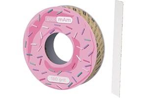 STALEKS PRO BOBBINAIL Ricambio Monouso Lime Bianco Papmam Expert per Donut Dispenser Lime 6 Mts (Grana 180)