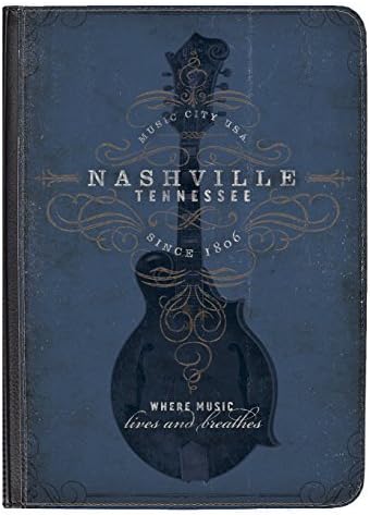 disguised® Nashville Blue Guitar Universal Tablet 7" PU Leather Flip Case Cover