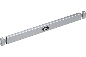 BASI | Panzerriegel für Haustüren, Wohnungstüren oder Nebentüren in zwei Größen | in Weiß, Braun, Silber oder Edelstahlfarben | Panzerriegelschloss Querriegel mit Schließzylinder