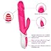Produktbild Leistungsstarke Dildo Kaninchen Vibrator für Sie Clitoris Vagina G Punkt Stimulation mit Erwärmung Schock Funktion Magic AV Zauberstab Erwachsenes Geschlecht Spielzeug Geschenk für Frauen Paare(rosa)