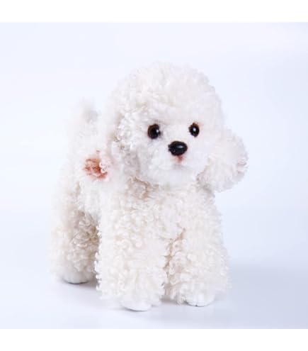 Peluche De Perro TOPModel De 16 Cm – Marrón Con Pelo Rizado Y Lengüita Rosa, Suavecito Y Acogedor, Perfecto Para Regalar A Niños Y Niñas