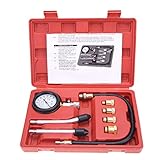 Material: Kunststoff mAjglgE Auto Motorrad Kompressionsprüfer Motor Zylinder Manometer Tester Kit 125 mm x 74 mm x 35 mm