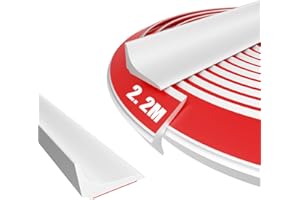 FFPMYF Piano di lavoro della cucina, listello di tenuta, per doccia, in silicone, autoadesivo, 1,5 cm x 2,5 cm x 220 cm