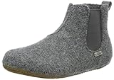 Weicher Gehcomfort Living Kitzbühel Unisex-Erwachsene Chelsea Boots unifarben Hohe Hausschuhe, Grau (Grau 610), 40 EU