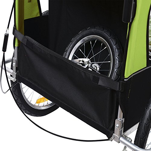 2in1 Jogger Kinderanhänger Fahrradanhänger Kinder Radanhänger 5 Farben zur Auswahl Neu - 9