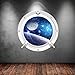 Produktbild Wall Smart Designs Full Farbe Platz Bullauge Planeten Universe Galaxy Raumschiff Art Wand Aufkleber Aufkleber Wandbild Transfer Print 28 wsd628
