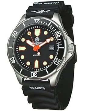 Moderne Taucheruhr von Tauchmeister mit PU Band T0280