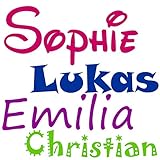 wandtattoo name Verschiedene Schriften und Farben in der Vorschau -Jetzt anpassen