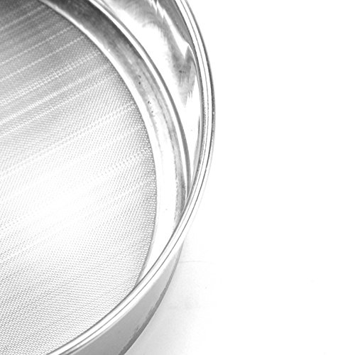Contever® Edelstahl Mehlsieb Feinmaschig Flour Sifter Sieve Shaker, Durchmesser 15cm, Höhe 4.5 cm, 40 Mesh - 4