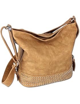 Damen Schultertasche Handtasche XL Umhängetasche 3122