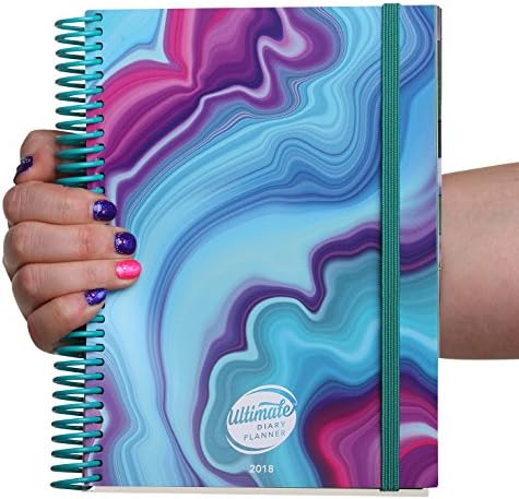 Marble Design A5 Ultimate Diary Planner 2018: Goal setting, year-at-a-glance, to do list management, note pages and more. Designed with women in business in mind (Marble)