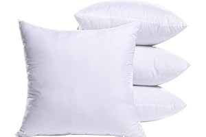 MIULEE Wkladki do Poduszek 45 cm x 45 cm, poduszka Dekoracyjna na Sofa i Łóżko, 18 x 18 Wypełniająca 4-Pak