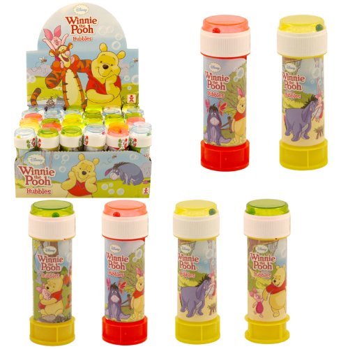 6 x WINNIE THE POOH BUBBLES Kids Party Bag Fillers Childrens summer toy outdoor