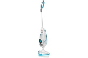 Vax Steam Fresh Combi Classic Steam Cleaner, Portable Handheld and Floor Steam Mop, Detergent and 10 Accessories for the Oven, Bathroom and Home, Easy to Carry, 1600W, 3.7kg, White / Blue, S86-SF-CC