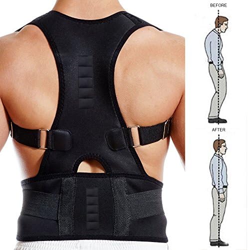 Windyeu Back Brace Belt For Posture Corrector Correction Adjustable Men And Women Back Pain Relief Upper Back Lumbar Support Black