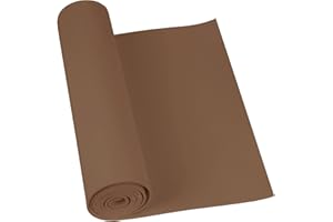 Marron Mousse EVA Cosplay, Do²ping Mousse EVA 2mm, 34x124.5cm avec haute densité 86kg/m3 feuille de mousse pour Projet de costume DIY (2mm Marron)