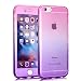 Produktbild iPhone7 TPU Hülle, iPhone 7 Silikon Hülle, Hpory iPhone 7 Kreative Gradient Color 360°Voll Schutz Durchsichtig Weich TPU Silikon Hülle Front + Zurück Full Body Double Beidseitiger Schutz Farbverlauf Crystal Schutzhülle Stoßfest Stoßdämpfer Transparent Clear Ultradünn Hülle Handy Tasche Schale Handyhülle Protective Case Cover Bumper Etui Für Apple iPhone 7 + 1 Hpory Stylus