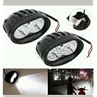 Delhi Traderss 2Pcs Bike Cree Led Smd Fog Lamp Lights Spot For-Royal Enfield Classic