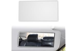 Fezf Specchio Per Il Trucco Hd Del Parasole Dell'Automobile, Specchio Portatile In Acciaio Inossidabile Autoadesivo Per Lo Schienale Del Sedile, Specchio Cosmetico Interno Dell'Automobile Universale