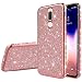 Produktbild Jinghuash Kompatibel mit Huawei Mate 10 Lite Handyhülle Glitzer Bling Glänzend Strass Diamant Hülle Ultradünn Stoßfest Überzug TPU Silikon Tasche Schutzhülle für Huawei Mate 10 Lite-Roségold