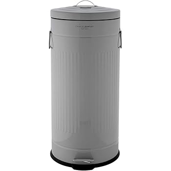 Charles Bentley Home 30l Retro Steel Waste Rubbish Kitchen