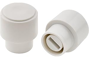 Musiclily Pro Tamaño Pulgadas Botón Selector Pastillas Tipo Telecaster de 3 Posiciones Switch Tips para Guitarra USA Fender Tele, Blanco(2 Piezas)