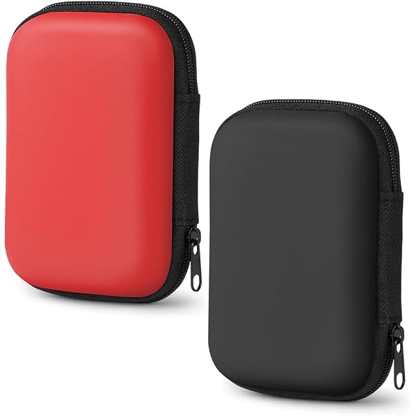 4 Custodie Portacarte Rigide In EVA, Colorate, Impermeabili, Per Carte Da Gioco, Cuffie, Cavi, Viaggio - 2