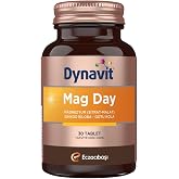 Dynavit Mag Day 30 Tablet Magnezyum Sitrat &Malat, Gotu Kola, Ginkgo Biloba, B6 Vit -Sabah/G&uuml;nd&uuml;z Magnezyum