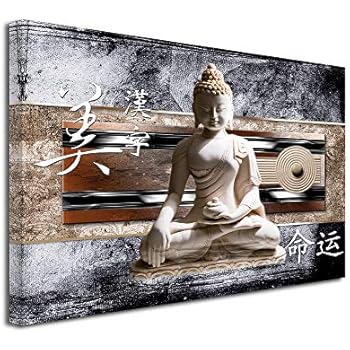 DECLINA Tableau Bouddha Zen - Impression sur Toile ...