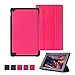 Produktbild MOFRED ® Fire 7 2015, Rosa (Ultra schlank, leicht, Smart-Schutzhülle mit integrierter Standfunktion für Amazon Kindle Fire 17.78 cm-Display-Tablet (5. Generation-Modell nur 2015) inkl. Displayschutzfolie und Stylus-Eingabestift) Pen 3 in 1, Pink