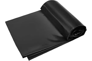 2x3m 3x4m 4x6m 5x8m dammfoder, 5 mil underliggande dammfoder för utomhusdammar, HDPE Koi fiskdammliner flexibelt membran för trädgård, vattenfall, bäck, fontäner, vattenlandskap(2x2.5m)