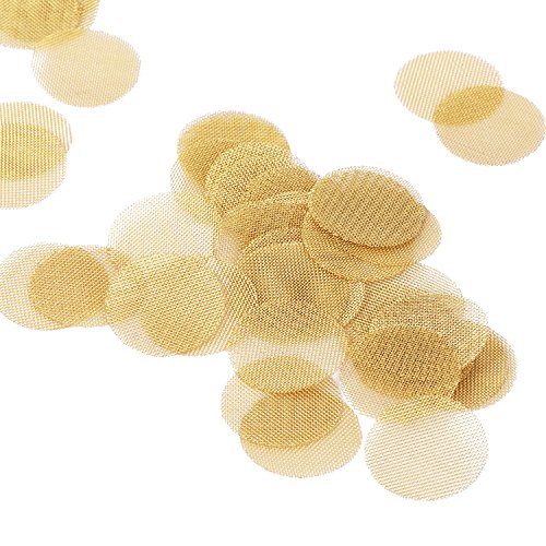 Mudder 150 Stück Pfeife Screen Filterung Messing Rohr Sieb Bowl Filter, 3/ 4 Zoll, mit Aufbewahrungsbox - 4