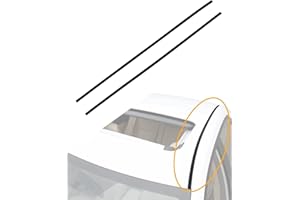 GLEDEWEN Roof Trim Molding (Pair), Roof Weatherstripping Seal, Compatible with Toyota Corolla 2009-2013, Left Driver and Right Passenger Side, Roof Top Drip Seal, Rubber Roof Weather Strip Moulding, Rain Seal