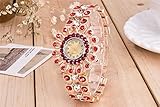 Watch Damen Armbanduhr Legierung Strass Vintage-Mode Armbänder,Red