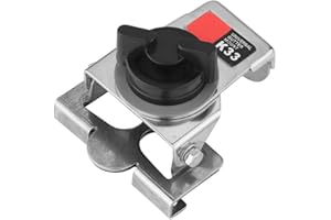 DIYEENI Montaje de Antena de Radio, Soporte de Antena de Acero Inoxidable para radioaficionado, rotación de 180 ° Soporte de Antena de Radio de jamón para Tapa del Maletero, portón Trasero,