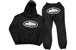 GENERIC Corteiz Survêtement, survêtement de sport, 2 pièces, sweat-shirt à capuche, pantalon de sport, pantalon de jogging, unisexe, respirant, décontracté, pour homme et femme