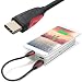 Produktbild Honor 8 Ladekabel, USB C auf USB 3.0 Kabel, Higoo 0.25M [0.8FT] Kurzes Ladegerät Kabel Reversible USB Schnur Schnellladung & Daten Sync Kabel für Honor 8S V8 V9 Note8 Magic Huawei Samsung Schwarz Rot