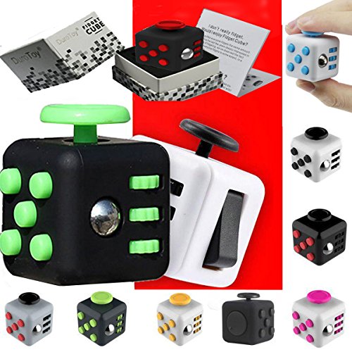 Designergearint Fiddle Fidget Cube Spinner Dice Children Kids Toy Adults Stress Relief ADHD 3D (Green) Designergearint Fiddle Fidget Cube Spinner Dice Children Kids Toy Adults Stress Relief ADHD 3D (Green)
