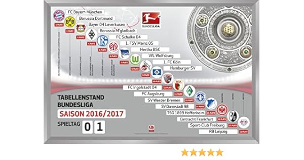 1 Bundesliga Magnettabelle 2016 2017 Amazon De Sport Freizeit