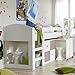 Produktbild Wimex Hochbett 346238 Sunny, Weiß, Abs, Eiche sägerau-Nachbildung, »DAYLIGHT«