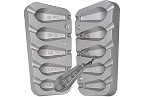 FISHING4U Molde de pesca hexagonal 30-40-50-60-70g mar de carpa de molde de pesca