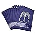 Price comparison product image Vovoly Shoe Bag, 10 Pack Travel Storage Shoe Bags with Transparent Window, Waterproof Protable Folding Organizer Bags with Drawstring for Boots/ Shoes/ Sandals, Navy Blue