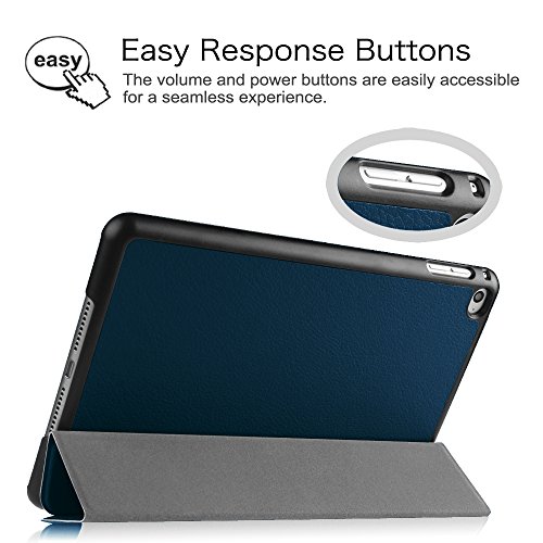 iPad Mini 4 Hülle – Fintie Ultradünn Superleicht Smart Cover Schutzhülle Tasche Case mit Ständer und Auto Sleep / Wake Funktion für Apple iPad mini 4, Marineblau - 9