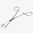 Stainless Steel Non Slotted Pennington Forceps - Piercing Tool with Triangular Jaw, 2mm Slot for 14g Needles - 410 ASTM Surgical Steel (6Inch)