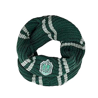 Cinereplicas - Harry Potter - Echarpe Infinity - Ultra Douce - Licence Officielle - Maison Serpentard - 190 cm - Vert et Gris