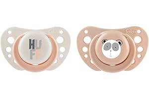 Chicco PhysioForma Chupete Air Rosa, Chupete para Bebés de 2-6 Meses, para Recién nacido, Tetina de Silicona, Anatómica y Funcional, Pezón Suave, Ayuda a la Respiración Fisiológica, Rosa, 2 Piezas