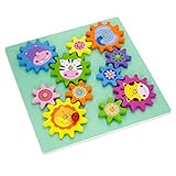 Vortigern #51031 - Wooden Spinning Gears &amp; Cogs Puzzle Cute Animal Themed Activity (Toy)
