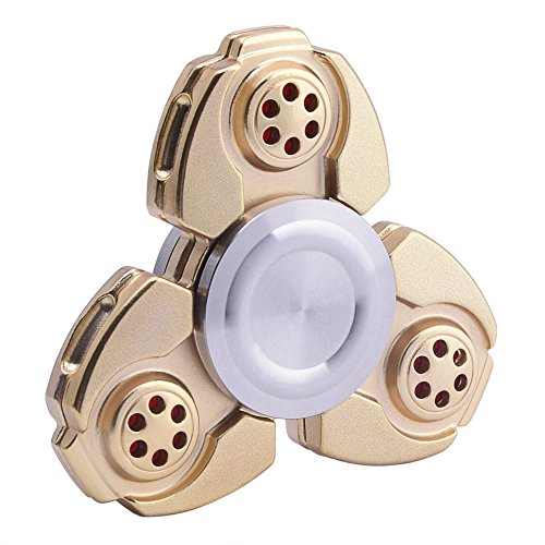 Hand Spinner,Kearuie Tri Fidget Finger Spinner Autism Anxiety Stress Relief Toy for Adult Kid High Speed 3-5 minutes Ceramic Bearing (Gold) Hand Spinner,Kearuie Tri Fidget Finger Spinner Autism Anxiety Stress Relief Toy for Adult Kid High Speed 3-5 minutes Ceramic Bearing (Gold)