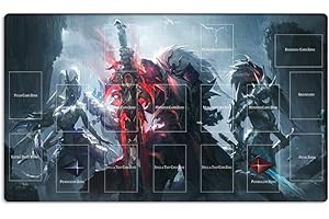 New Mlikemat Playmat Swordsoul of Mo Ye Swordsoul Sovereign TCG CCG OCG Trading Card Game Mat with Zones + Free Bag (ZD039-705-A)